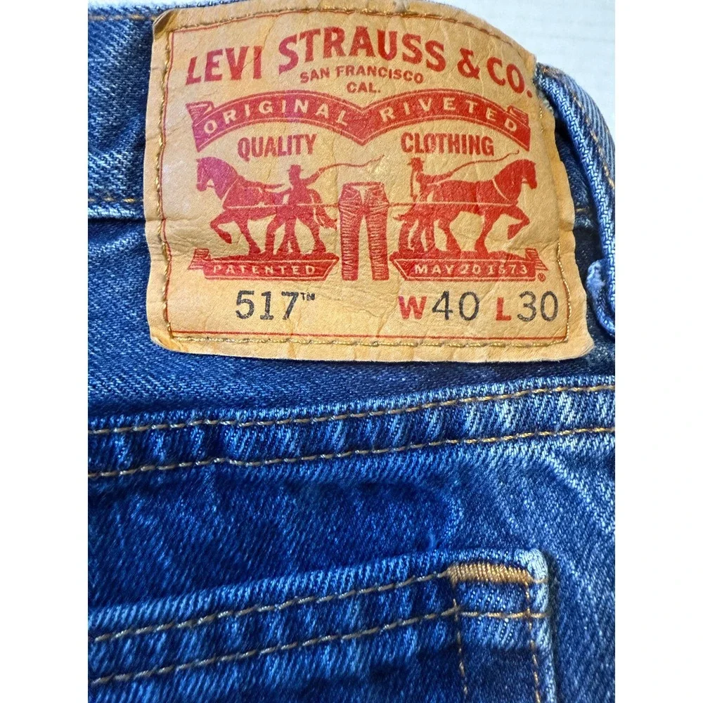 LEVI'S‎ 517 - Men's Bootcut Denim Blue Jeans - Size 40x30